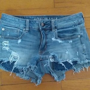 *SOLD*Destructed Jean shorts